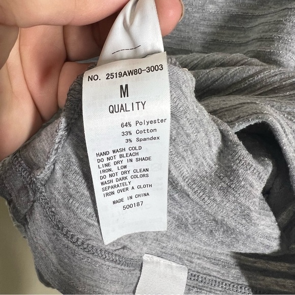 Azul by Moussy Gray Long Sleeve Textured Shirt Size Medium Casual - Picture 7 of 8